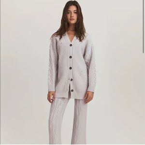 Something Navy Oversized Wool & Cashmere-Blend Cardigan